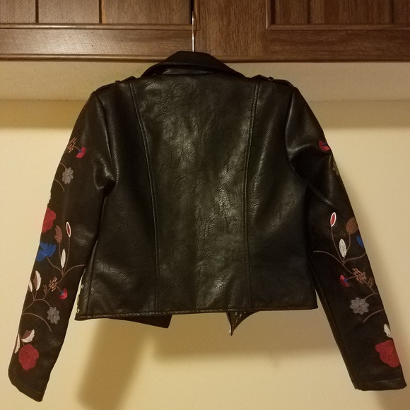 Romeo & Juliet Couture leather Moto Jacket - Picture 2 of 5